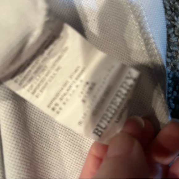 Burberry White Polo Shirt size small luxury - Picture 4 of 4